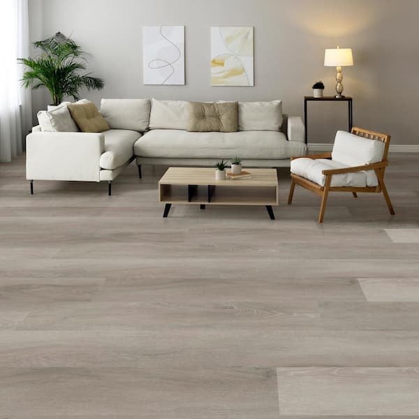 Inman Lake Oak 22 MIL x 8.7 in. W x 59 in. L Click Lock Waterproof Luxury Vinyl Plank Flooring (25 sqft/case)