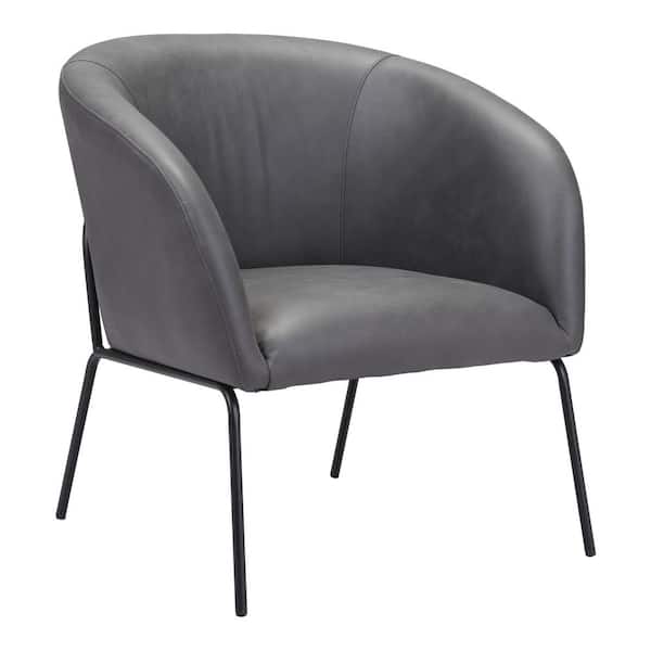 ZUO Quinten Vintage Gray 100% Polyester Accent Chair