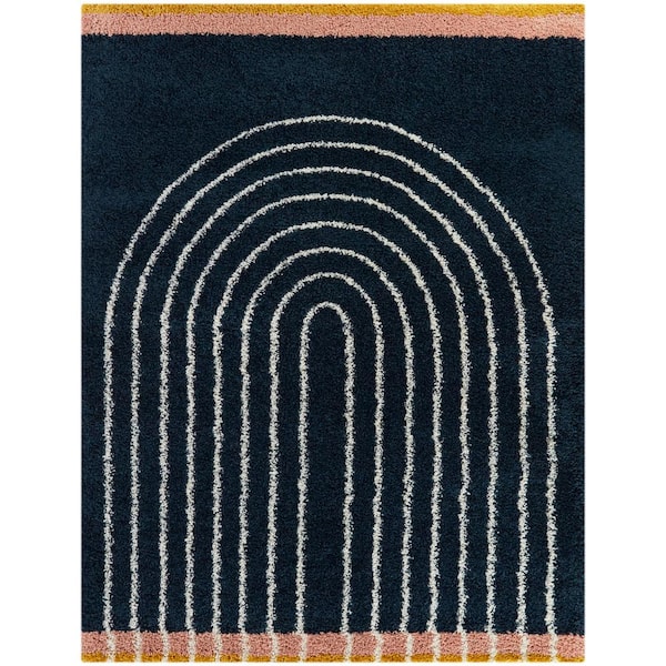 BALTA Oaklynn Navy 8 ft. x 10 ft. Contemporary Shag Area Rug