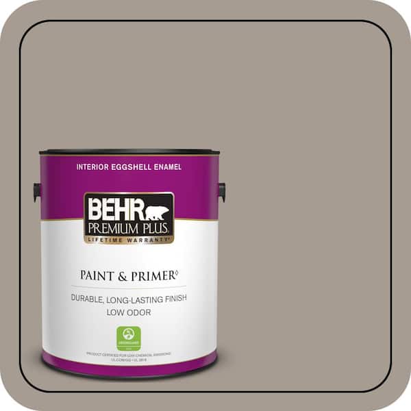 BEHR PREMIUM PLUS 1 gal. #N200-4 Rustic Taupe Eggshell Enamel Low Odor Interior Paint & Primer