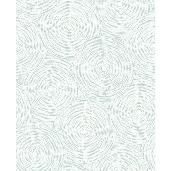 A-Street Prints Ripple Light Blue Shibori Paper Strippable Roll (Covers 56.4 sq. ft.)