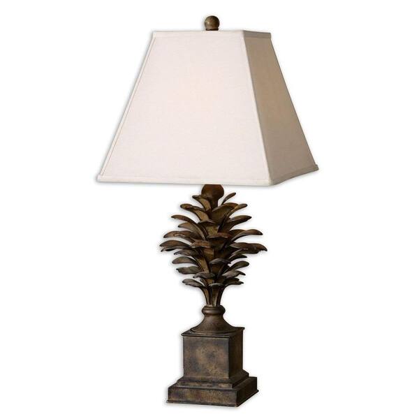 Global Direct 33 in. Burnished Metal Table Lamp