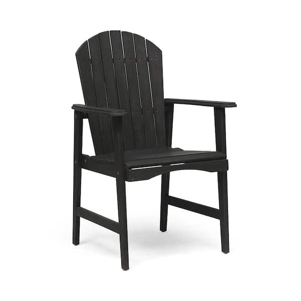TIRAMISUBEST Gray Outdoor Wood Adirondack Chair Dining Chair
