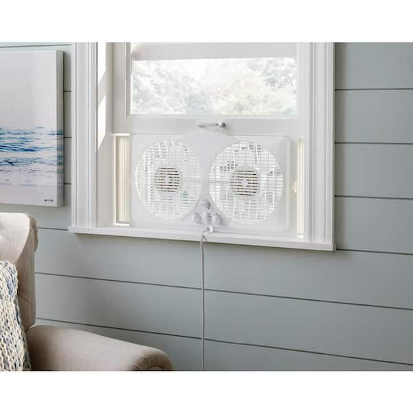 9 in. Twin Window Fan