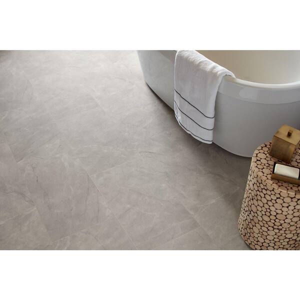 TrafficMaster Havana Gray Residential Vinyl Sheet Flooring 12 ft. Wide x Cut to Length