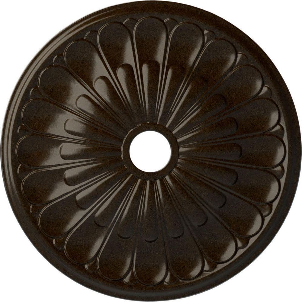 Ekena Millwork 1-3/8 in. x 26-3/4 in. x 26-3/4 in. Polyurethane Elsinore Ceiling Moulding, Bronze