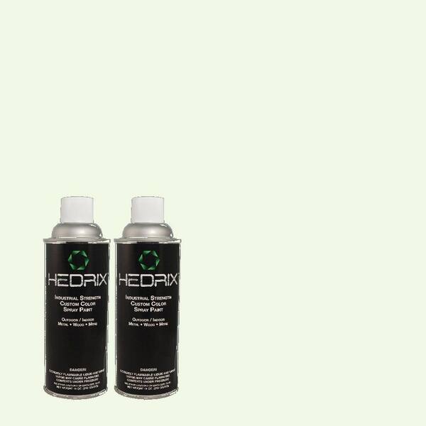 Hedrix 11 oz. Match of PPH-45 Pastel Green Flat Custom Spray Paint (2-Pack)