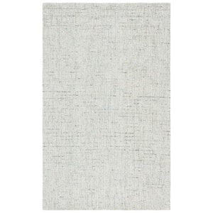 Abstract Sage/Ivory 4 ft. x 6 ft. Speckled Area Rug