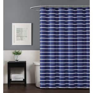 Madison Park Loire Blue 72 in. x 72 in. Ombre Printed Seersucker Shower  Curtain MP70-6596 - The Home Depot