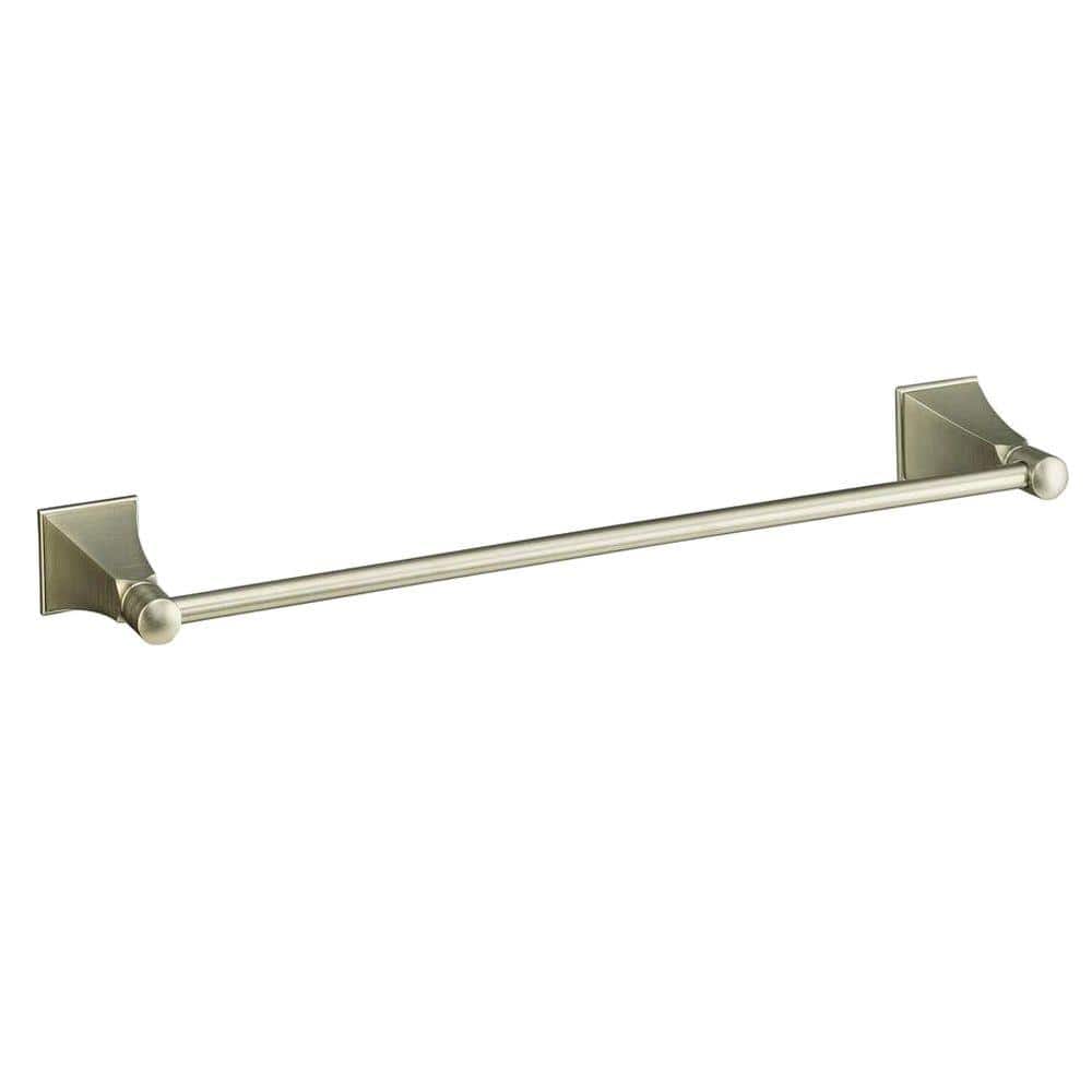 KOHLER Memoirs Stately 18 in. Towel Bar in Vibrant Brushed Nickel K-485-BN