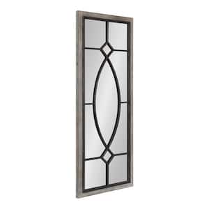 Bakersfield 16.00 in. W x 42.00 in. H MDF Gray Rectangle Framed Decorative Mirror