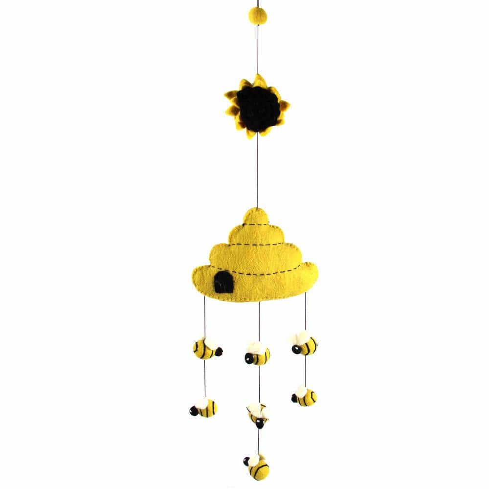 Bee Hive Baby Nursery Felt Mobile