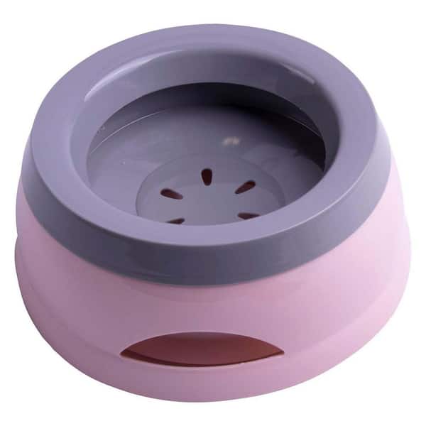 Unbranded Anti-Spill Water and Food Pet Bowl in Pink
