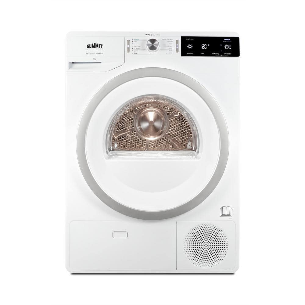 Summit 6.18 Cu. Ft. White Electric Stackable Washer Dryer Set