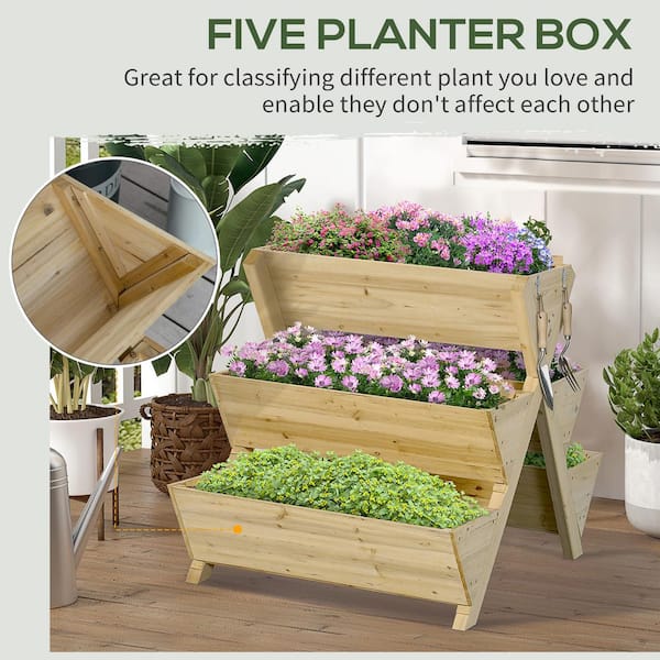 https://images.thdstatic.com/productImages/e2dbbb94-e123-4459-b84c-ff9d6170a756/svn/light-brown-outsunny-raised-planter-boxes-845-658-1f_600.jpg