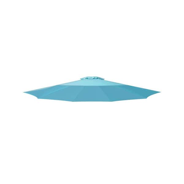 cenadinz 9 ft. Turquoise Patio Umbrella Replacement Canopy Outdoor Umbrella Replacement Top Cover