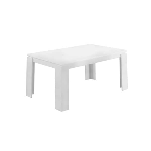 Monarch Specialties White Hollow-Core Dining Table