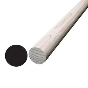 1 in. D x 1 in. W x 96 in. L Hemlock Round Moulding Pack (2-Pack)