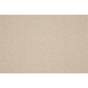 Sand Harbor - Flax/Ivory - Beige 12 ft. 27 oz. Wool Loop Installed Carpet