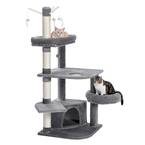 23.6 in. Grey Large Cat Stand with Roomy Cat Litter