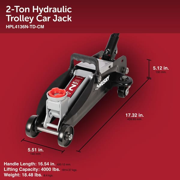 Husky 2 Ton Trolley Jack HPL4136N-TD-CM - The Home Depot