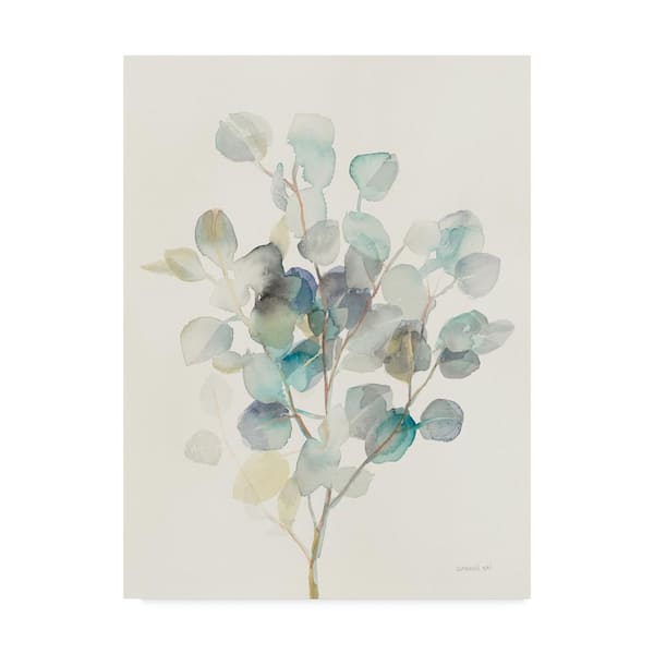 Trademark Fine Art 47 in. x 35 in. "Eucalyptus III" by Danhui Nai Printed Canvas Wall Art