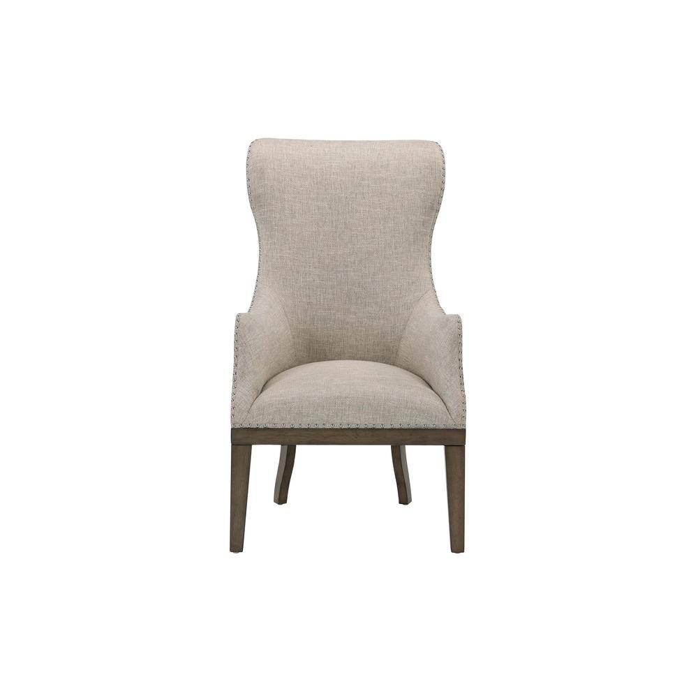 blush high back chair