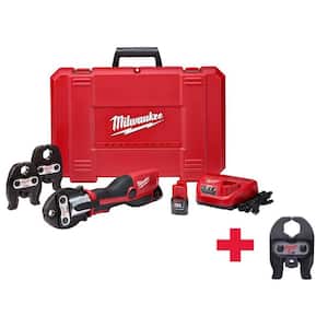 M12 12-Volt Lithium-Ion Force Logic Cordless Press Tool Kit (4 Jaws Included) W/(2) 1.5Ah Battery & Hard Case
