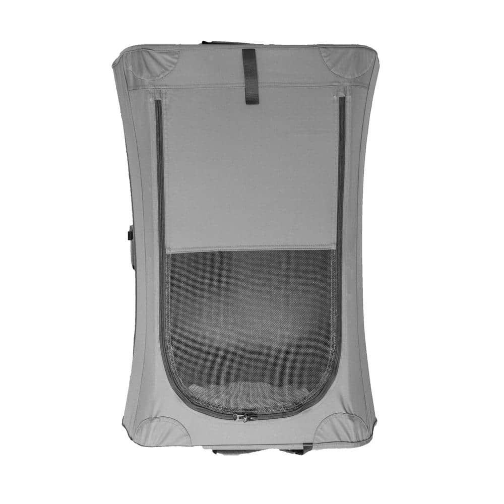 Large Gray Soft Sided Portable Dog Crate