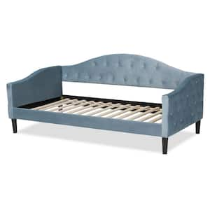 Benjamin Light Blue and Dark Brown Full Daybed