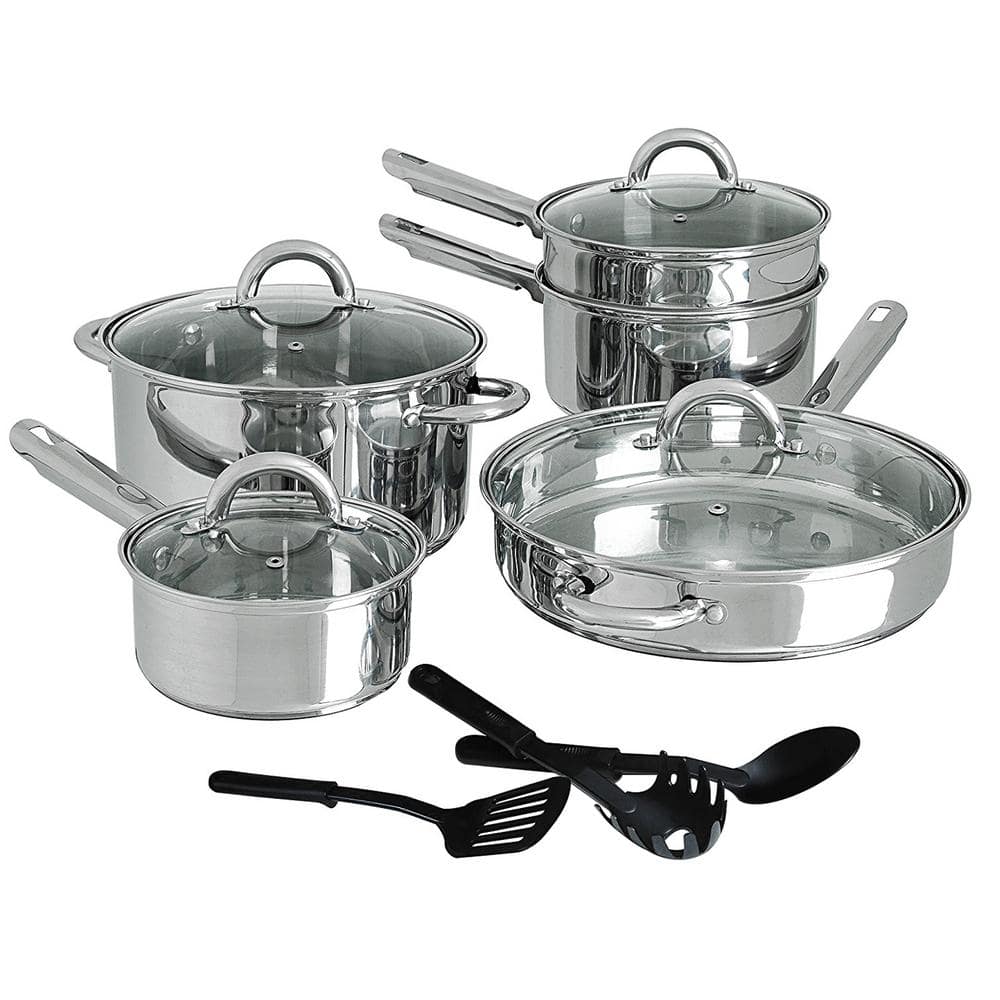 UXSMTSET1VSS by GE Appliances - SmartChef 5-Piece Cookware Set by