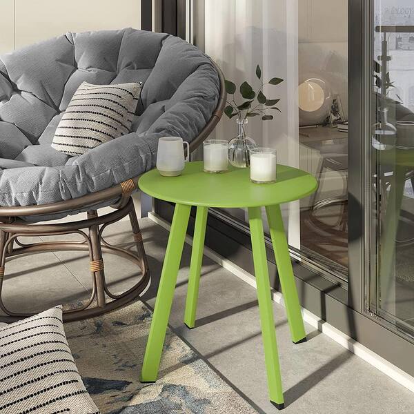 Lime green deals outdoor side table