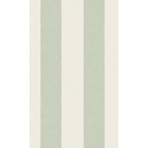 Green Simple Stripes Printed Non-Woven Paper Non-Pasted Textured Wallpaper 57 Sq.Ft.