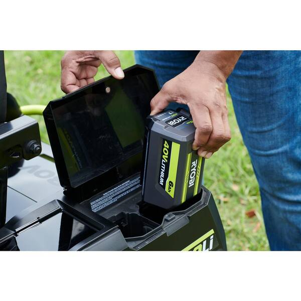RYOBI - 40V Lithium-Ion 6.0 Ah High Capacity Battery and Rapid Charger Starter Kit (2-Batteries)