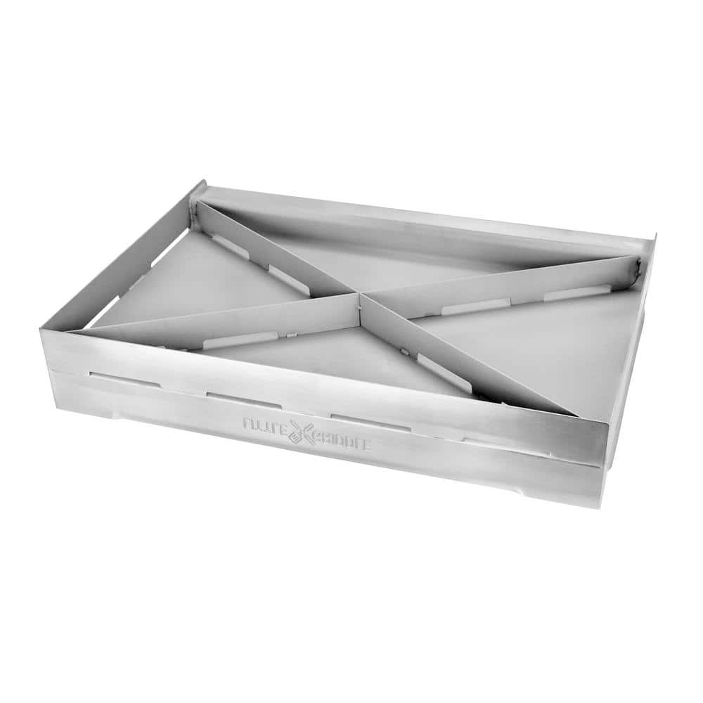 25" Stainless Steel Full-Size BBQ Griddle with Handles