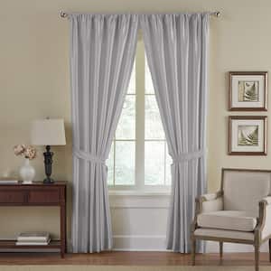 Elrene Versailles Faux Silk Blackout Window Curtain 67873GRY - The Home ...