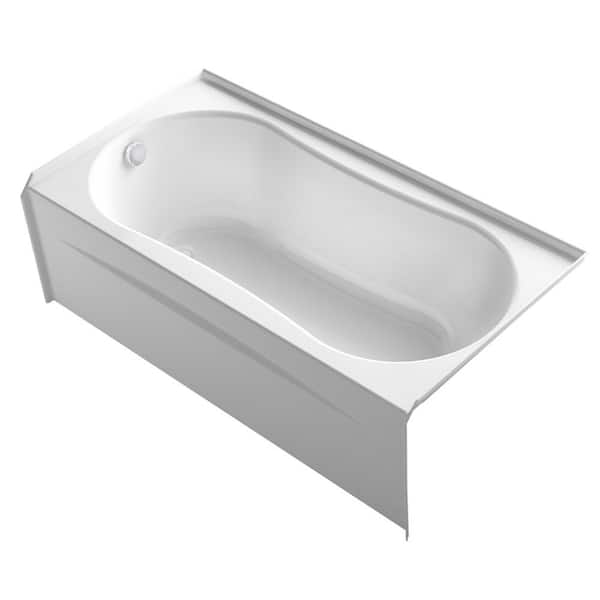 KOHLER Submerse 60 in. x 31 in. Soaking Bathtub with Left-Hand Drain in White
