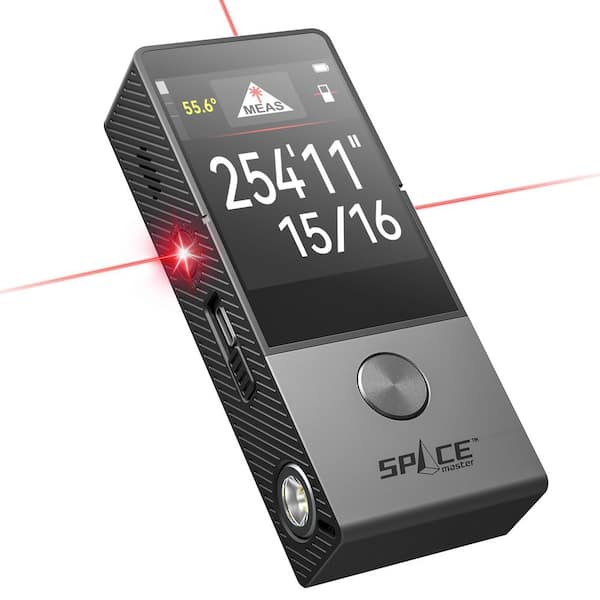 D9 Pro 330 ft. Laser Distance Measuring Tool with Visual Aligning, IPS Touchscreen, P2P, APP Sync Laser Tape Measure