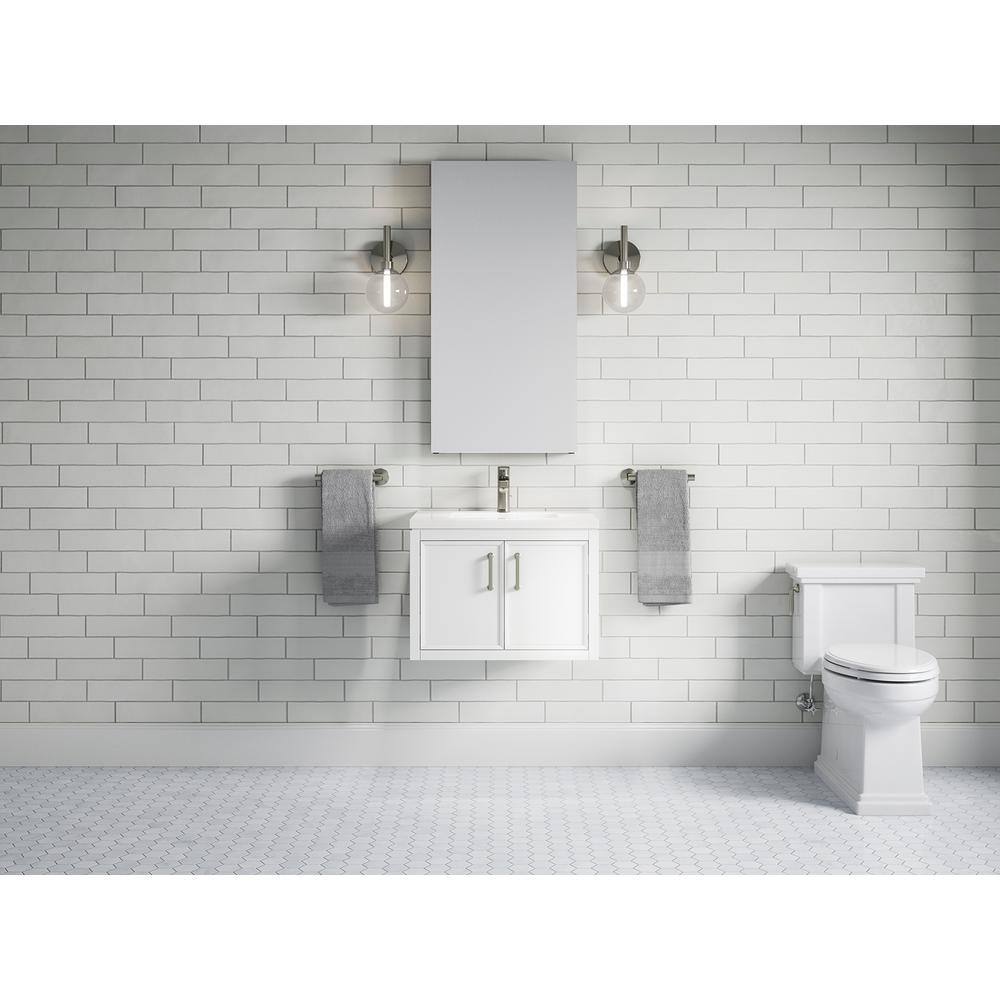 Winnow 24" White Quartz Top Freestanding Single Sink Vanity