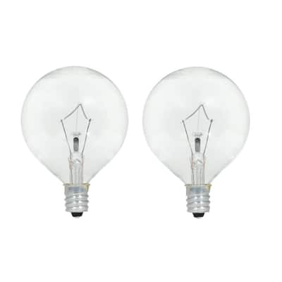 25-Watt Double Life G16.5 Incandescent Light Bulb (2-Pack)