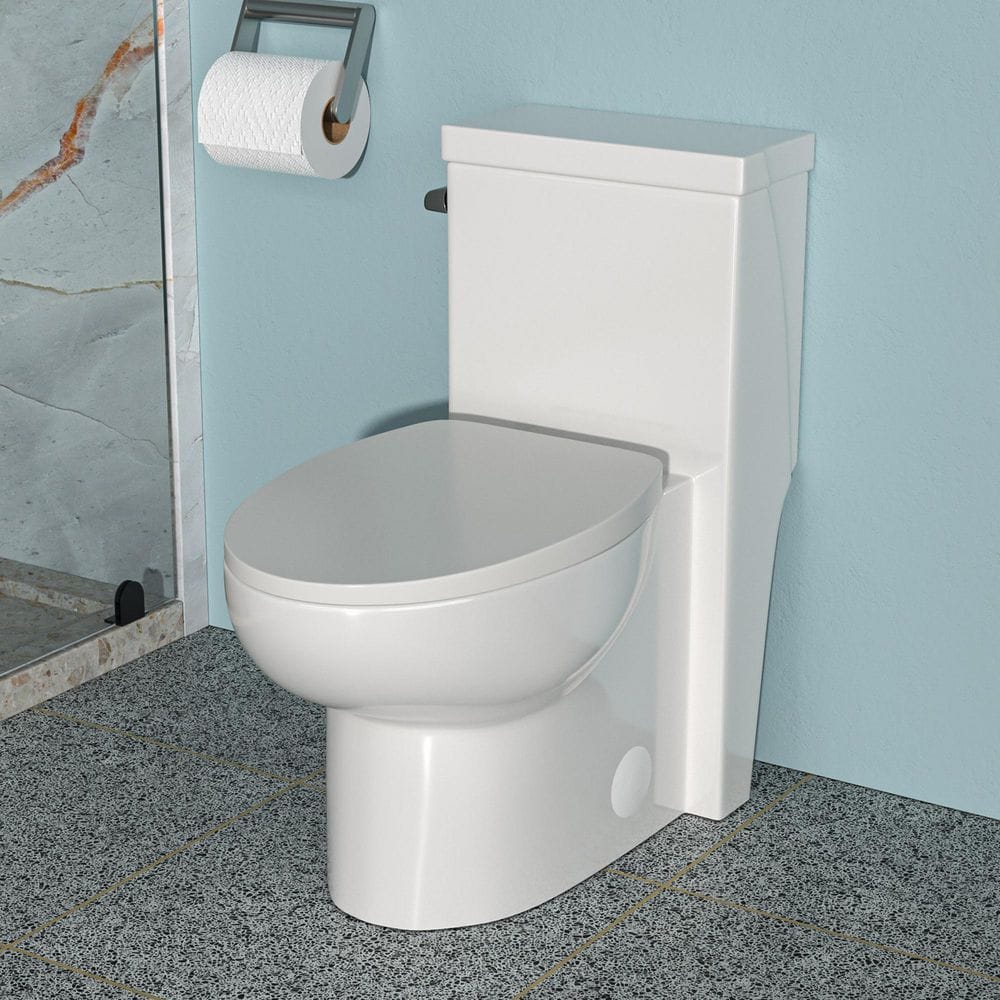 1-piece 1.28 GPF Single Flush Elongated Toilet in White Seat Included price history on PriceWatchPro