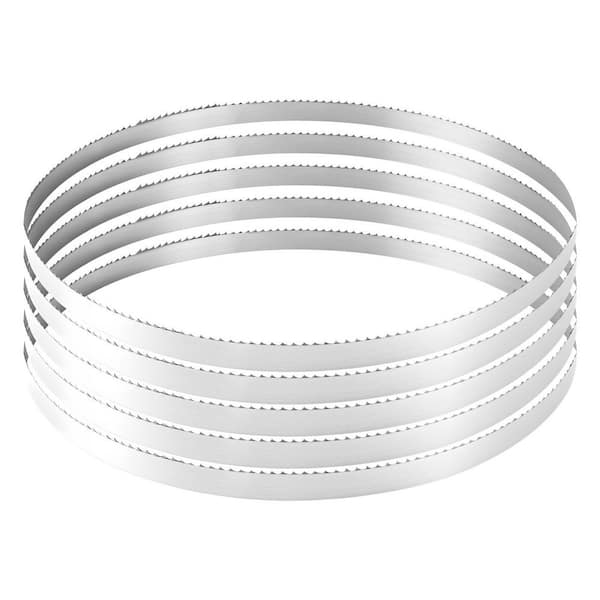 Bandsaw Blade, 150 In. Length, 4 TPI with 18 HRC Hardened Teeth, SK5 High-Strength Carbon Steel, 0.75 In. Width, 1 Pack
