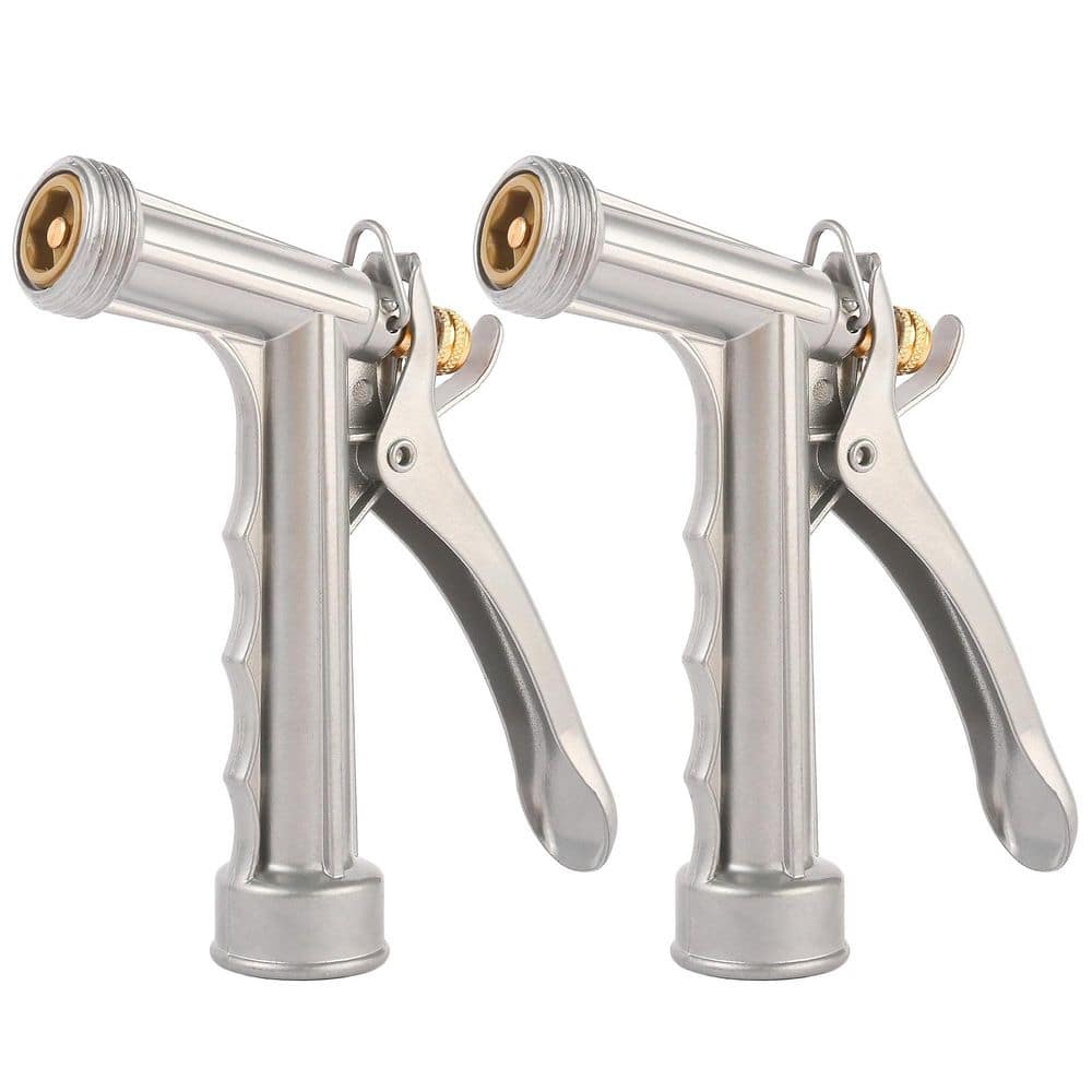 All-Metal Adjustable High Pressure Pistol Grip Hose Sprayer with Rear Control and Threaded Front, 2 Pack price history on PriceWatchPro
