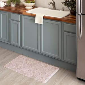 Damask Nouveau Tan 1 ft. 8 in. x 3 ft. 6 in. Kitchen Mat