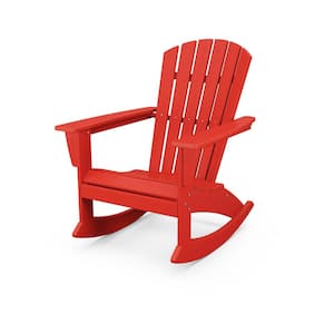 Grant Park Plastic Patio Adirondack Outdoor Rocking Chair