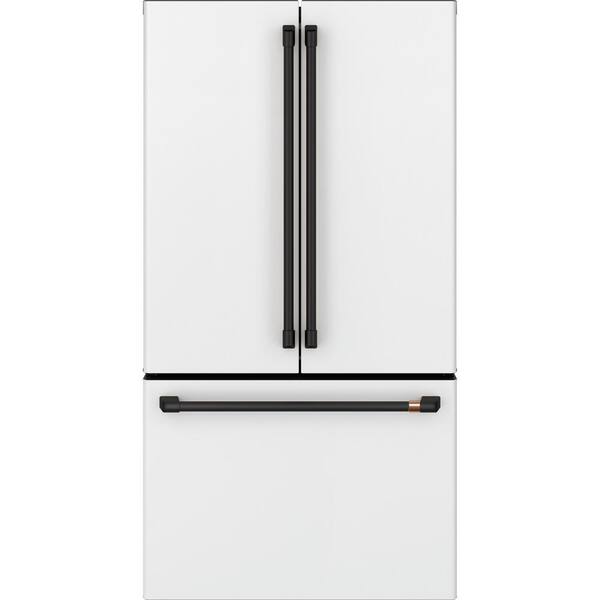 Cafe French Door Refrigerator Handle Kit in Flat Black CXLB3H3PMFB