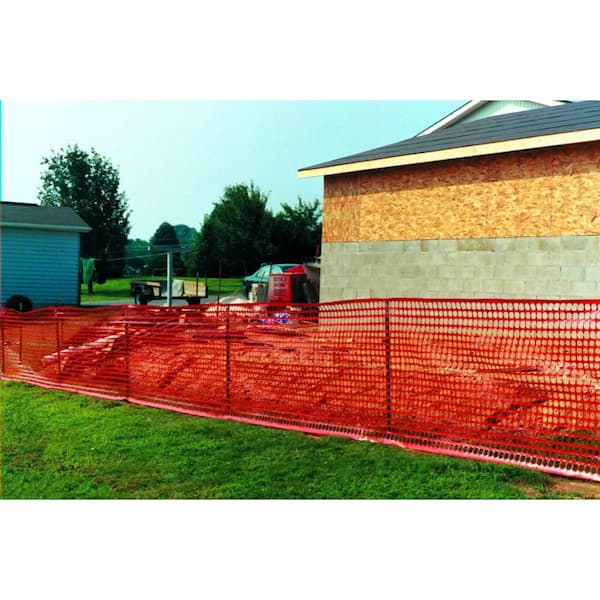 4'x100' Feet Safety Fence Plastic Mesh Fencing Roll 100 Zip Ties Netting  Snow
