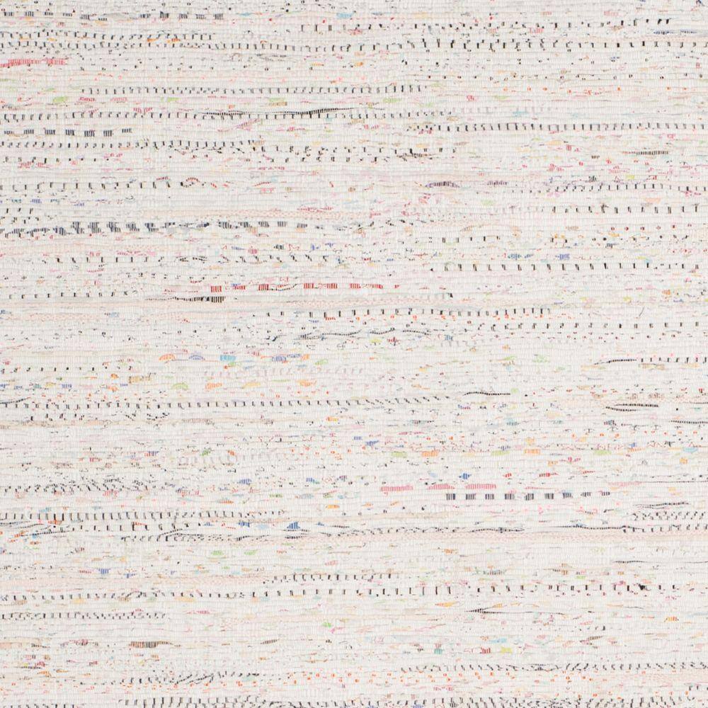 Chic Ivory Stripe Handwoven Cotton Runner Rug - 2'3" x 6'
