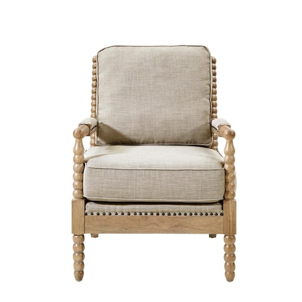 Madison Park Sunnee Taupe Modern Accent Arm Chair MP100-0785