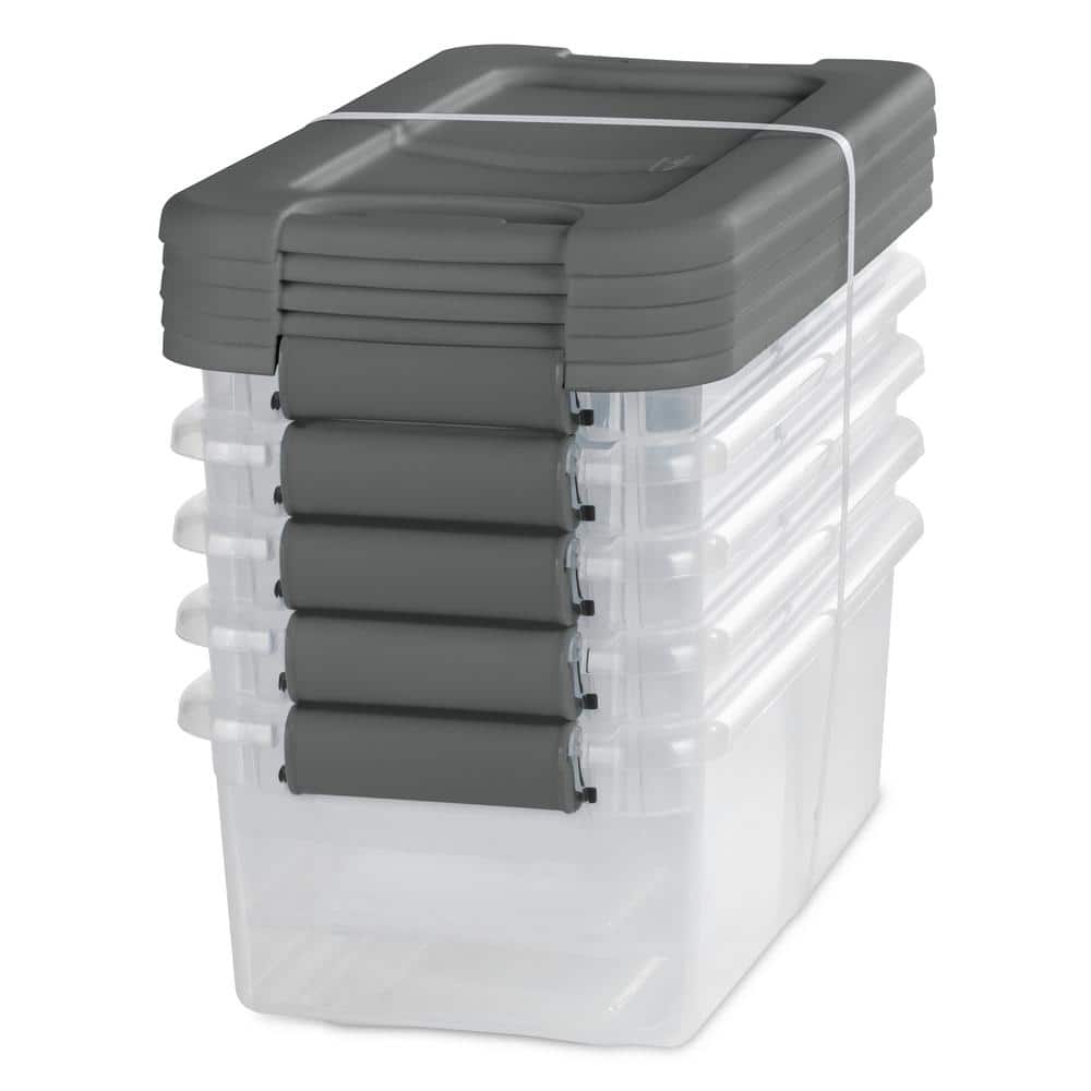 Sterilite Clear Plastic 6 Quart Storage Box Container with Latching Lid, 36  Pack, 36pk - Ralphs
